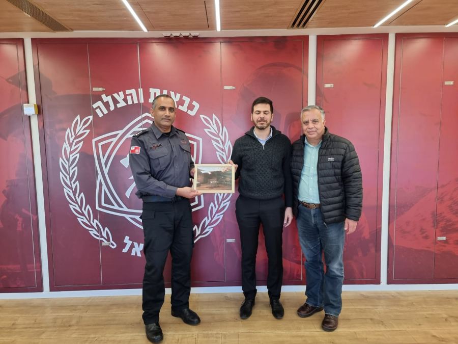 كايد ظاهر يزف بشرى للمجتمع العربي من خلال الاتفاق على دعم وتطوير سلطة الانقاذ والاطفاء